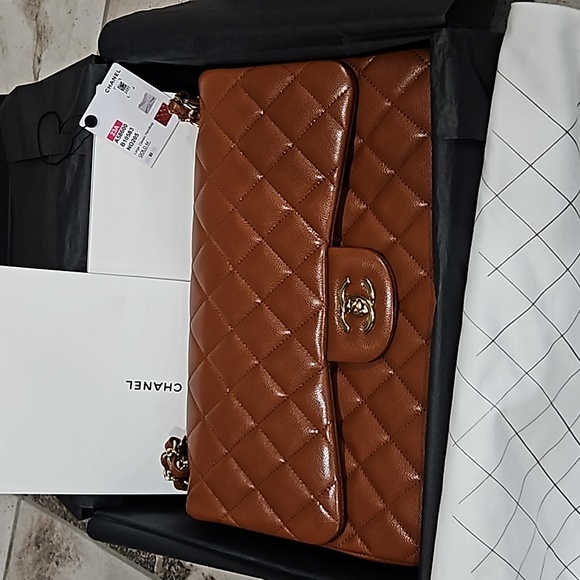 CHANEL Handbags - BNIB Jumbo Caviar Double Flap